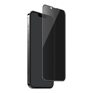 Puro Premium Glass protector Privacy with black frame for iPhone 13/13 Pro