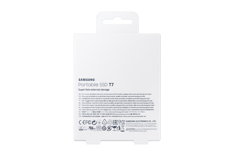 Samsung T7 Portable SSD USB 3.2 500GB Blue