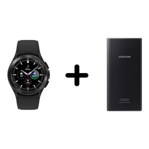 Samsung Galaxy Watch 4 Classic 42mm Black + Samsung EB-P5300 20000mAh Power Bank (Bundle)