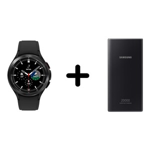 Samsung Galaxy Watch 4 Classic 46mm Black + Samsung EB-P5300 20000mAh Power Bank (Bundle)
