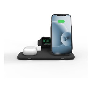Mophie Wireless Charging Stand+ With UK Plug Black