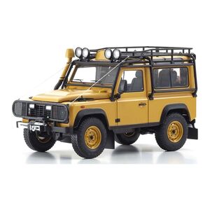 Kyosho Land Rover Defender 90 Yellow 1.18 Die-Cast Scale Model
