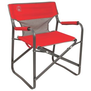 Coleman Chair Steel Deck Red