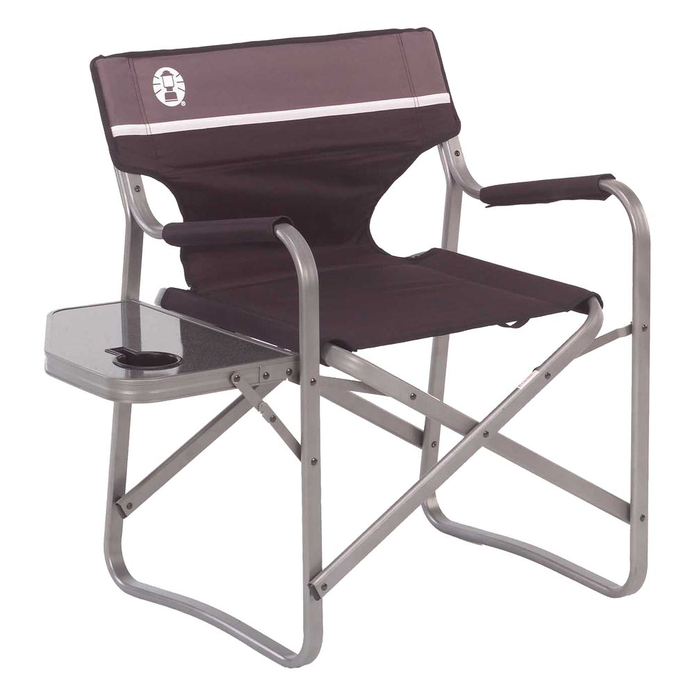 Coleman Chair Deck Aluminium with Side Table