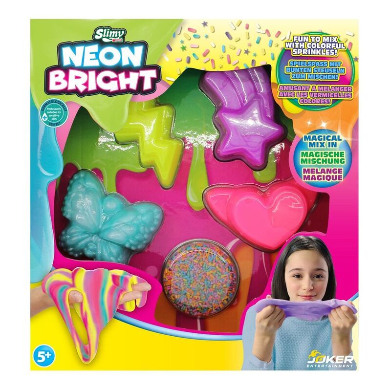 Joker Slimy Neon Bright Magical Mix In Slimy Set