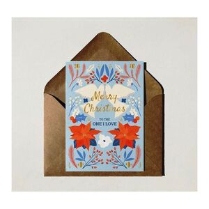 Bumble & Mouse Christmas Doves Greeting Card (14.8 x 21cm)