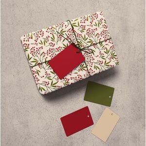 Bumble & Mouse Winter Berry Gift Wrapping Paper - 2 Sheets (68 x 5 x 5 cm)