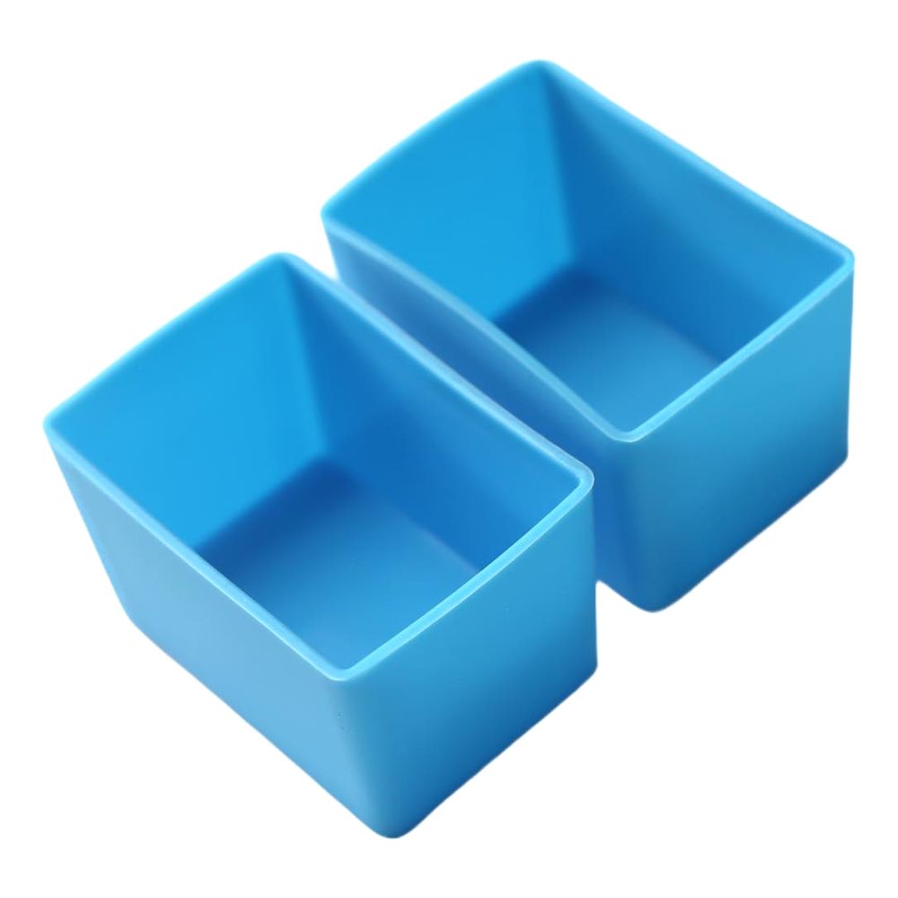 Munch Cups Rectangle Blue (Set of 2)