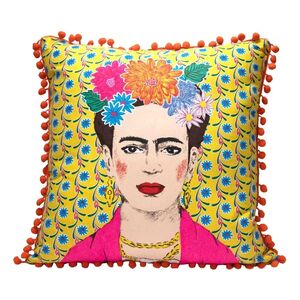 Talking Tables Boho Frida Cushion Yellow (45 X 45cm)