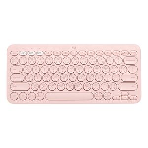 Logitech K380 Rose Multi-Device Bluetooth Keyboard - (Arabic/English)