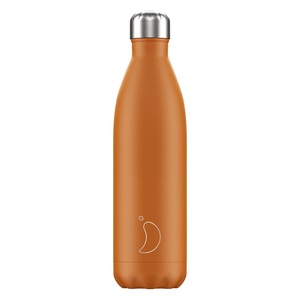 Chilly's Bottles Matte Stainless Steel Water Bottle Burnt Orange 750ml