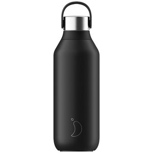 Chilly's Bottles Series 2 Stainless Steel Water Bottle Abyss Black 500ml