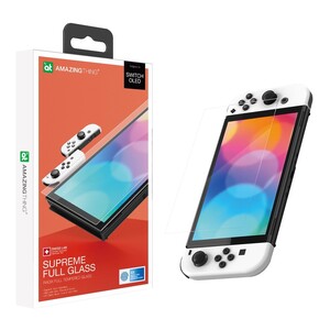 Amazing Thing Supreme Full Glass Screen Protector For Nintendo Switch OLED (2 Pack) - Clear