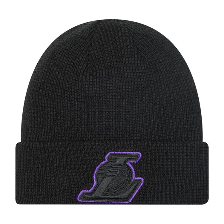New Era Pop Outline Cuff Knit Los Angeles Lakers Beanie Black