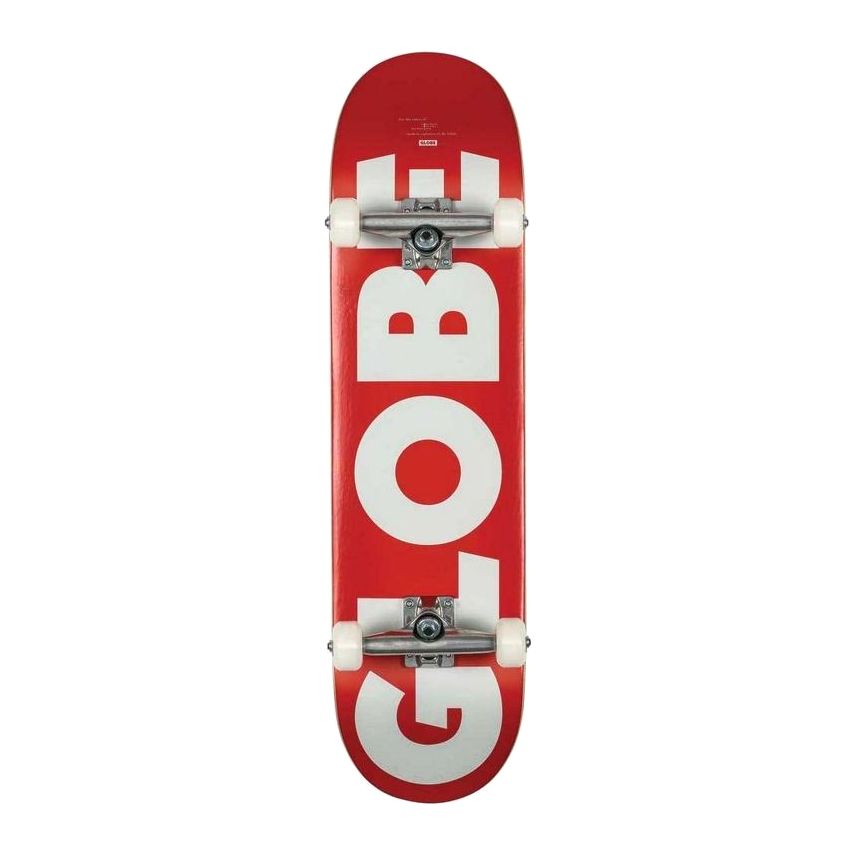 Globe Go Fubar Red/White Skateboard 8.25-Inch