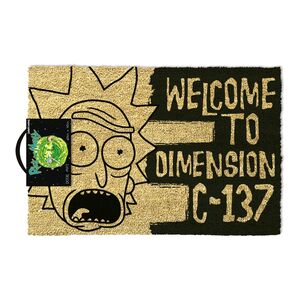 Pyramid International Rick & Morty Dimension C-137 Black Doormat (40 x 60 cm)