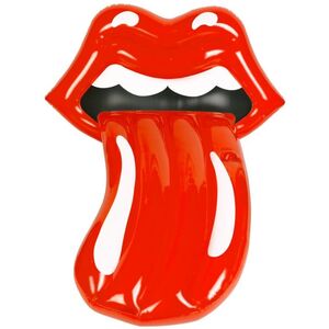 Sunnylife Rolling Stones Deluxe Siton Float Lips Red