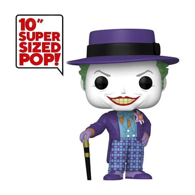 Funko Pop! Jumbo Batman 1989 Joker with Hat 10-Inch Vinyl Figure