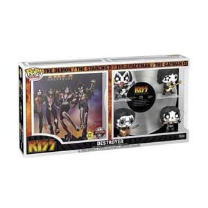 Funko Pop Deluxe Album Rocks Kiss - Destroyer Glow In The Dark Vinyl Figures (Set of 4)