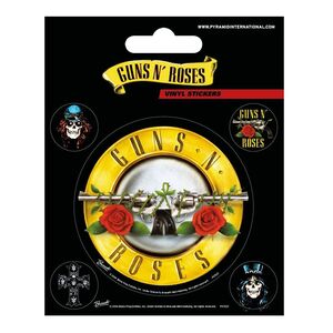 Pyramid Posters Guns N' Roses Bullet Logo Vinyl Sticker Pack