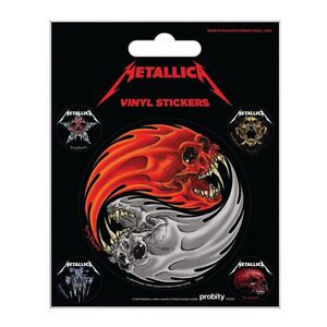 Pyramid Posters Metallica Yin & Yang Skulls Pushead Vinyl Sticker Pack