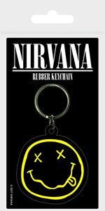 Pyramid Posters Nirvana Smiley Rubber Keychains