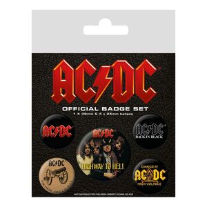 Pyramid Posters AC/DC Logo Badges Pack