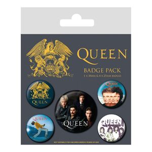 Pyramid Posters Queen Classic Badges Pack
