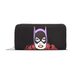 Difuzed Warner Bat Girl Portrait Zip Around Wallet Black