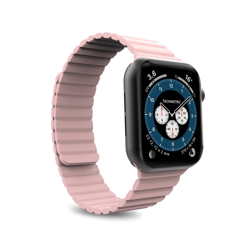 Puro ICON LINK Silicon Band with magnets for Apple Watch 38/40/41mm size S/M Rose