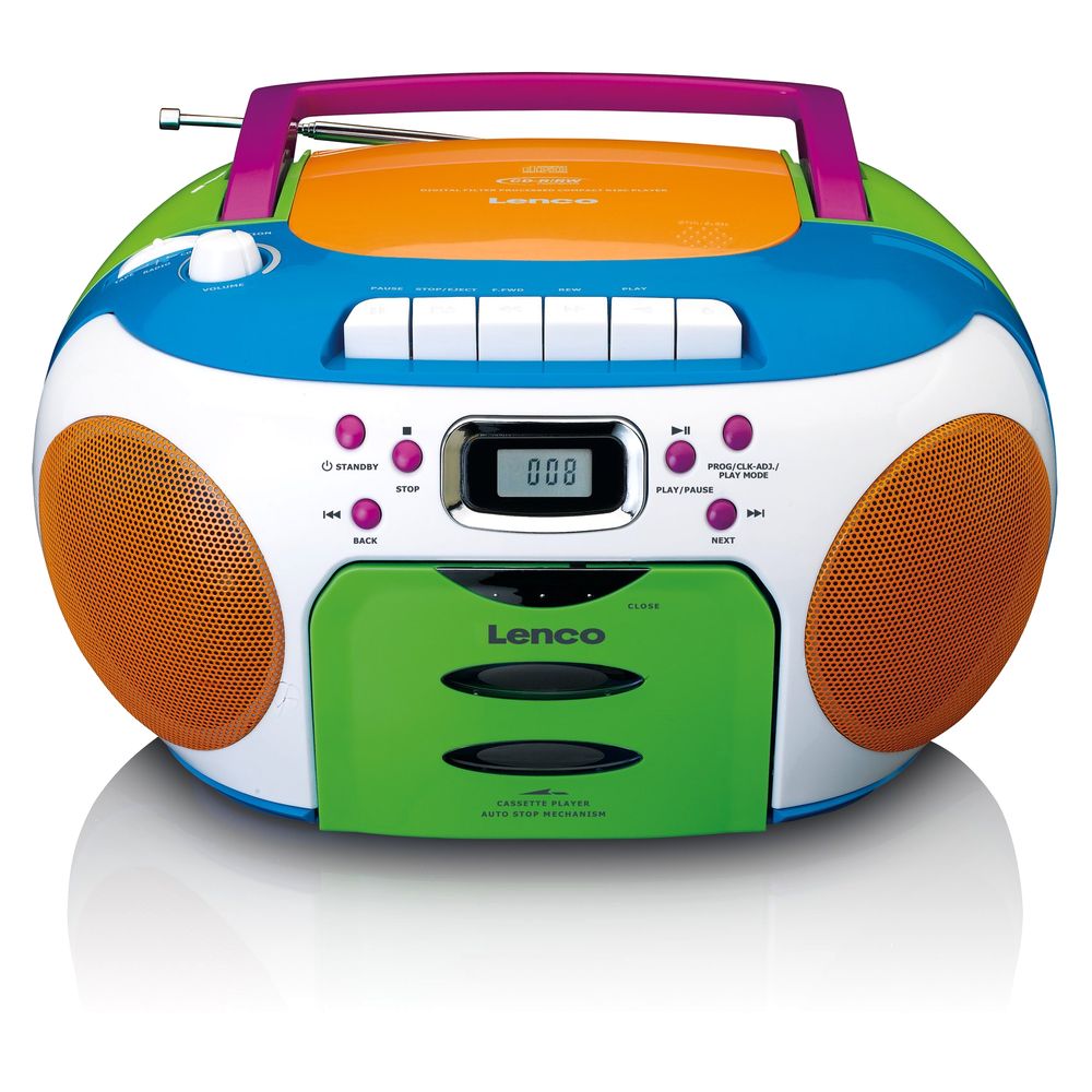 Lenco SCD-971 Portable FM Radio/CD/Cassette Player