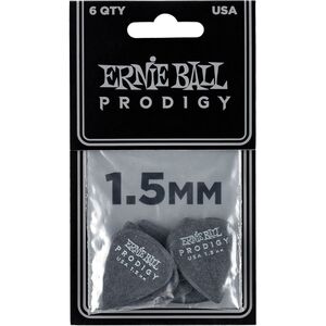 Ernie Ball 1.5mm - Black Standard Prodigy Picks 6-Pack