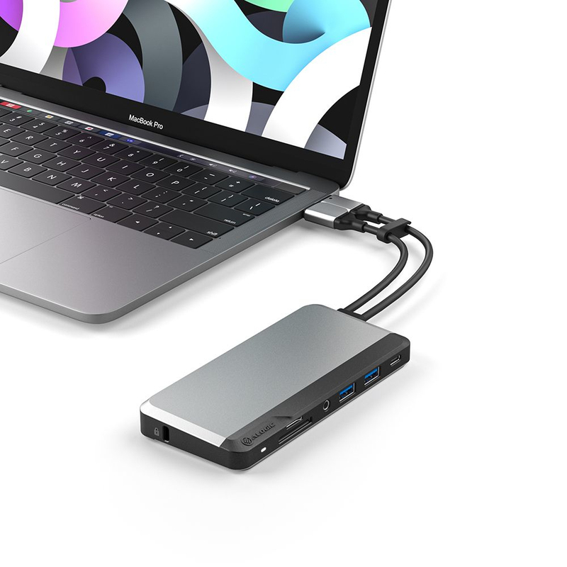 Alogic USB-C Super Dock 10-in-1 with Dual Display 4K/60Hz Space Grey
