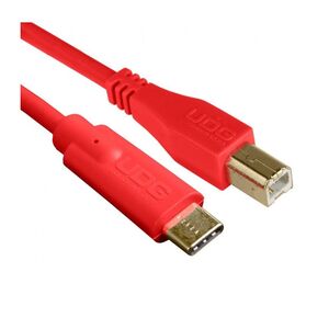 UDG Ultimate USB 2.0 C-B Audio Cable Straight Red 1.5m