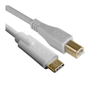 UDG Ultimate USB 2.0 C-B Audio Cable Straight - White 1.5m
