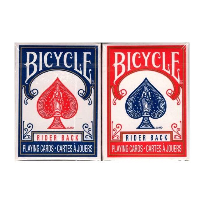 Bicycle Rider Back Mini Red And Blue Playing Cards (Assorted - Includes 1)