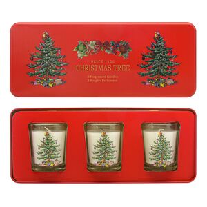 Wax Lyrical Christmas Tree 3 Fragranced Votive Gift Candle Set