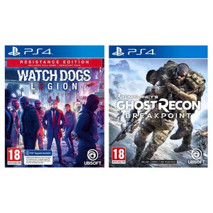 Tom Clancy's Ghost Recon Breakpoint + Watch Dog Legion Resistance Edition (Bundle) - PS4