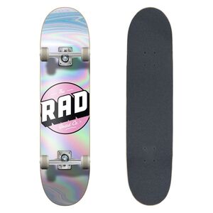 Rad Complete Progressive Skateboard Holographic Pink (8-Inch)