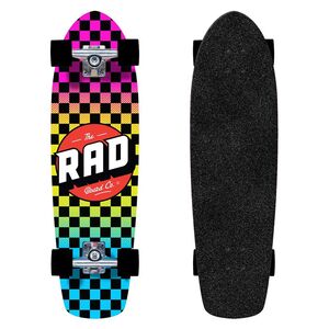 Rad Retro Roller Skateboard Checker - Neon Fade (7.9-Inch)