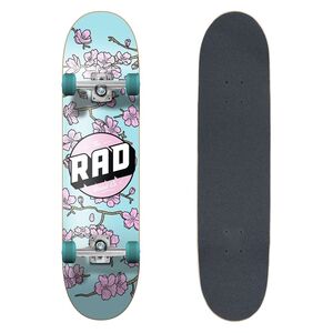 Rad Dude Crew Skateboard Cherry Blossom Pink/Blue (7.75-Inch)