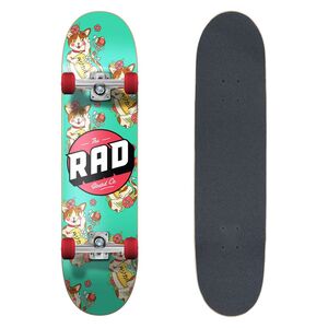 Rad Dude Crew Skateboard Lucky Cat - Jade (7.75-Inch)