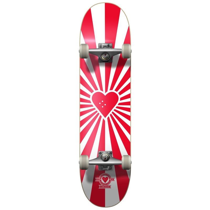 The Heart Supply Burst Complete Skateboard Red (31-Inch x 8-Inch)