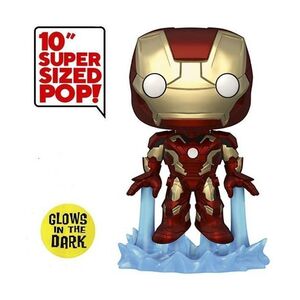 Funko Pop! Jumbo Marvel Avengers Age Of Ultron Iron Man MK43 Glow In The Dark 10-Inch Vinyl Figure