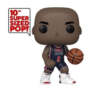 Funko Pop Jumbo Basketball NBA Michael Jordan 10 Inches 1992 Team Usa Navy Uniform Vinyl Figure