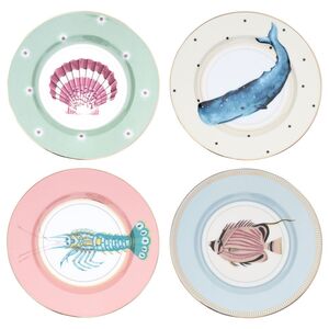 Yvonne Ellen Side Plates Under The Sea (4 x 20Cm) (Set of 4)