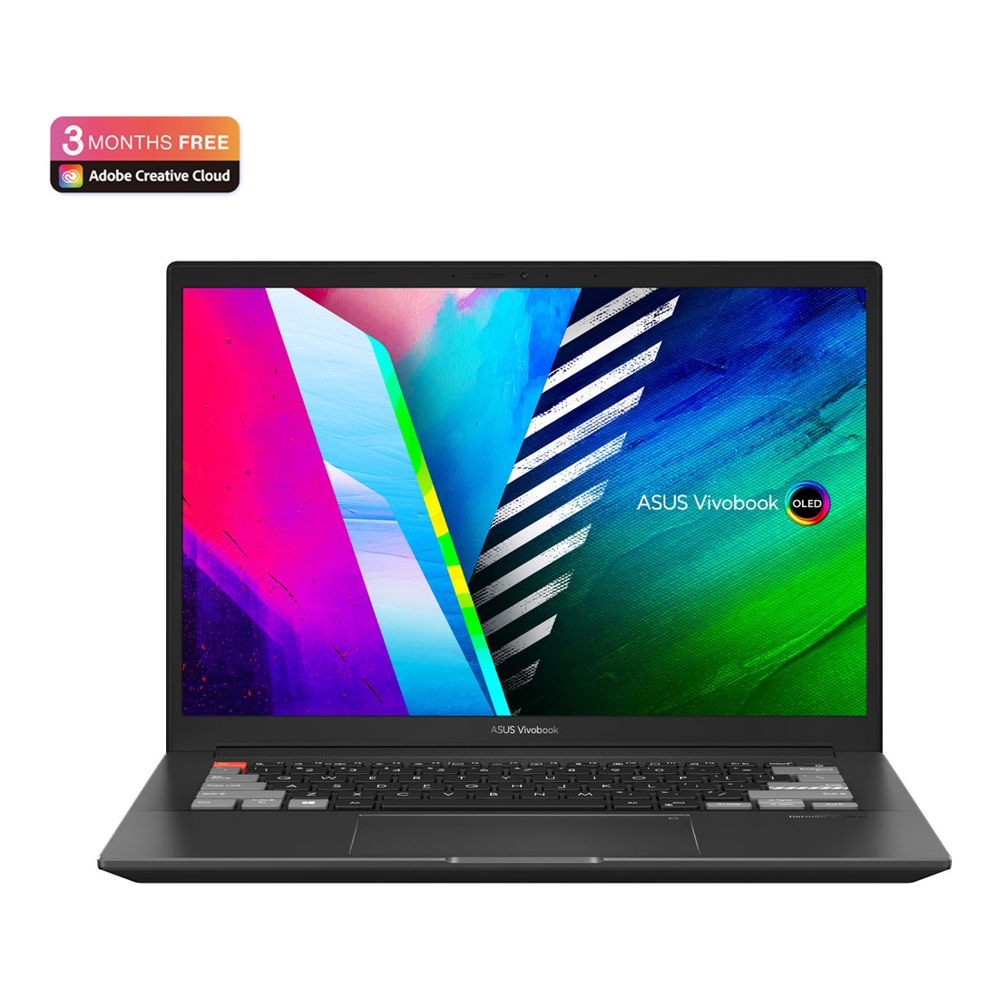 ASUS Vivobook Pro 14X OLED M7400QE-OLEDBR9T Creator Laptop/AMD Ryzen R9-5900HX/16GB RAM/1TB SSD/NVIDIA GeForce RTX 3050 Ti 4GB/14 Inch 2.8K (2880x1800) OLED/Windows 10 Home - Black