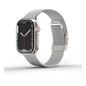 AmazingThing 41mm Titan Metal Milanese Band for Apple Watch Series 7 - Silver