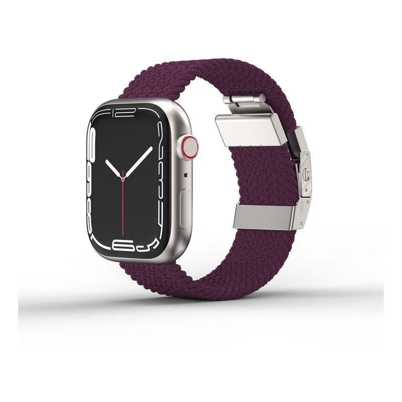 AmazingThing 45mm Titan Weave Braided Sport with Titanlink Band for Apple Watch Series 7 - Dark Cherry