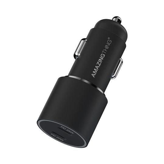 AmazingThing PD25W+PD20W MaxPower Speed Pro Car Charger Black